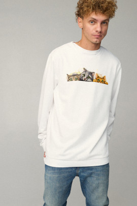 Світшот чоловічий OVERSIZE /no flis/