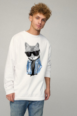 Світшот чоловічий OVERSIZE /no flis/