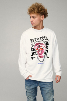 Світшот чоловічий OVERSIZE /no flis/