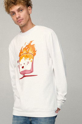 Світшот чоловічий OVERSIZE /no flis/