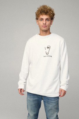 Світшот чоловічий OVERSIZE /no flis/