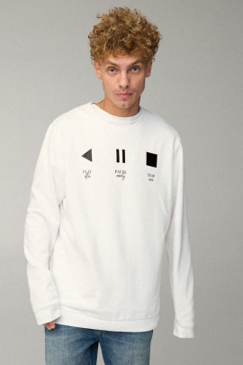 Світшот чоловічий OVERSIZE /no flis/