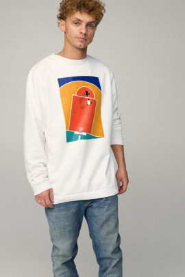 Світшот чоловічий OVERSIZE /no flis/