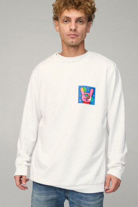 Світшот чоловічий OVERSIZE /no flis/