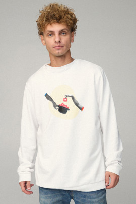 Світшот чоловічий OVERSIZE /no flis/