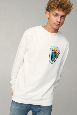 Світшот чоловічий OVERSIZE /no flis/