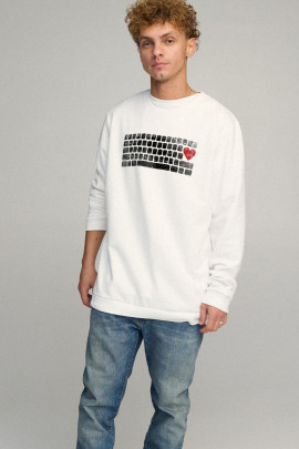 Світшот чоловічий OVERSIZE /no flis/