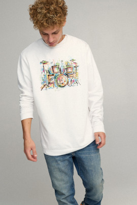 Світшот чоловічий OVERSIZE /no flis/