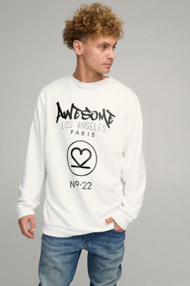 Світшот чоловічий OVERSIZE /no flis/