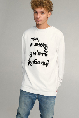 Світшот чоловічий OVERSIZE /no flis/