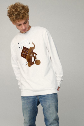 Світшот чоловічий OVERSIZE /no flis/