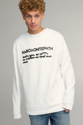 Світшот чоловічий OVERSIZE /no flis/