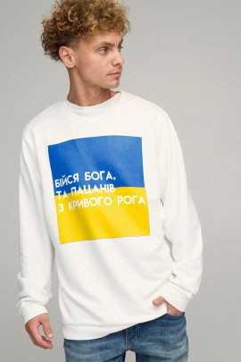 Світшот чоловічий OVERSIZE /no flis/