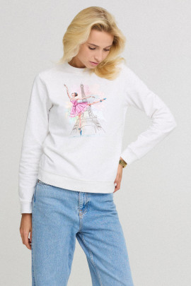 Світшот жіночій basic  /no flis/ 