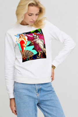 Світшот жіночій basic  /no flis/ 