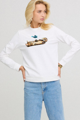 Світшот жіночій basic  /no flis/ 