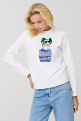 Світшот жіночій basic  /no flis/ 