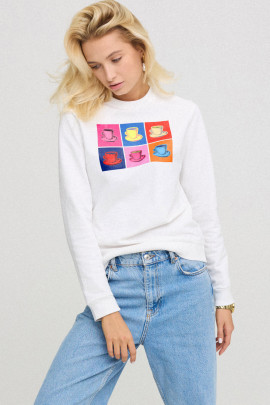 Світшот жіночій basic  /no flis/ 