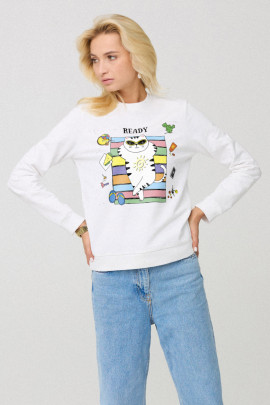 Світшот жіночій basic  /no flis/ 