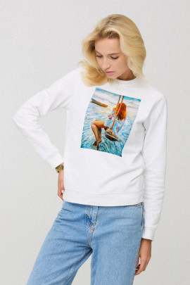 Світшот жіночій basic  /no flis/ 