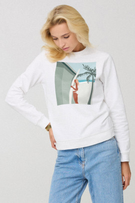 Світшот жіночій basic  /no flis/ 