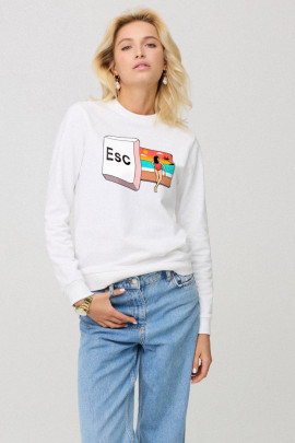 Світшот жіночій basic  /no flis/ 