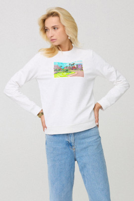 Світшот жіночій basic  /no flis/ 