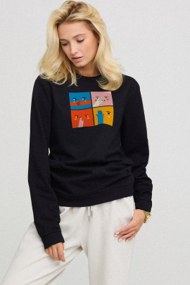 Світшот жіночий oversize  /no flis/ 