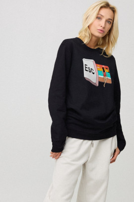 Світшот жіночий oversize  /no flis/ 