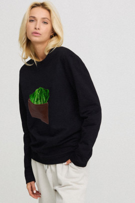 Світшот жіночий oversize  /no flis/ 