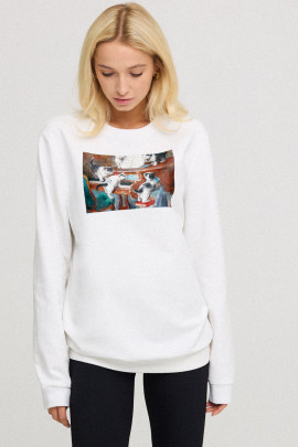 Світшот жіночий oversize  /no flis/ 