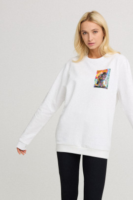 Світшот жіночий oversize  /no flis/ 