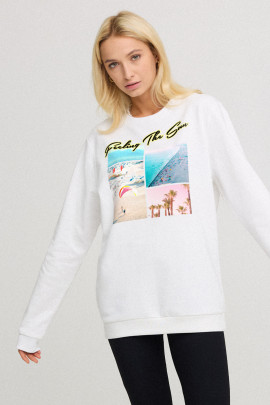 Світшот жіночий oversize  /no flis/ 