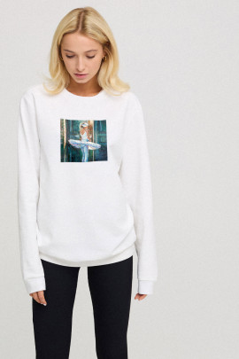 Світшот жіночий oversize  /no flis/ 