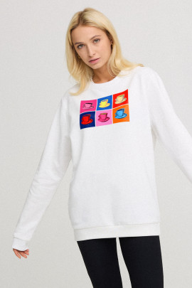 Світшот жіночий oversize  /no flis/ 