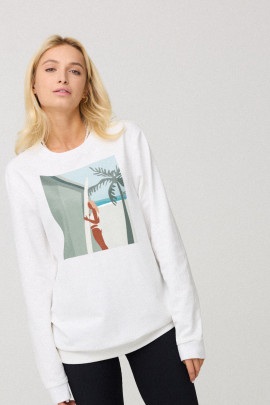 Світшот жіночий oversize  /no flis/ 