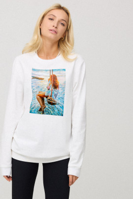 Світшот жіночий oversize  /no flis/ 