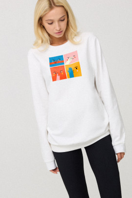 Світшот жіночий oversize  /no flis/ 