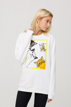 Світшот жіночий oversize  /no flis/ 