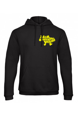 Худі чоловіча YAPPI чорна патріотична з флісом