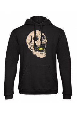 Худі чоловіча YAPPI чорна патріотична з флісом