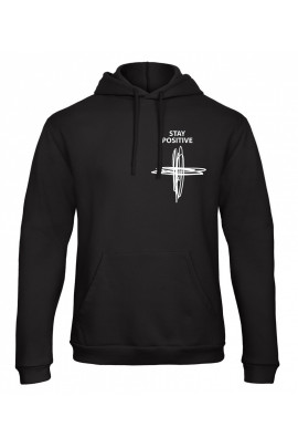 Худі чоловіча YAPPI чорна патріотична з флісом