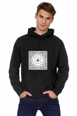 Худі чоловіча YAPPI чорна патріотична з флісом