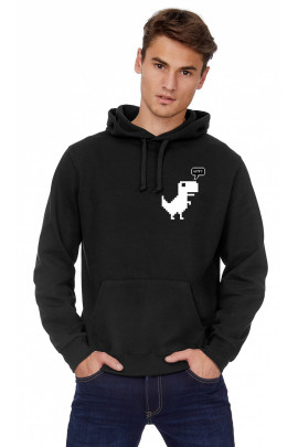 Худі чоловіча YAPPI чорна патріотична з флісом