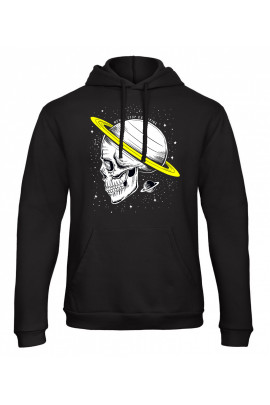 Худі чоловіча YAPPI чорна патріотична з флісом