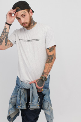 Футболка чоловіча сіра YAPPI