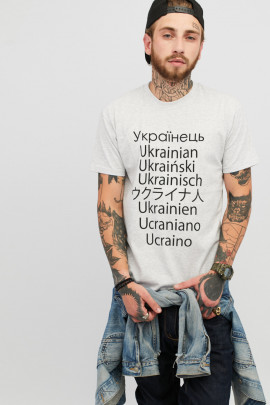 Футболка чоловіча сіра YAPPI