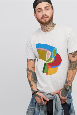 Футболка чоловіча сіра YAPPI