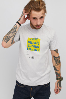 Футболка чоловіча сіра YAPPI