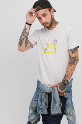 Футболка чоловіча сіра YAPPI